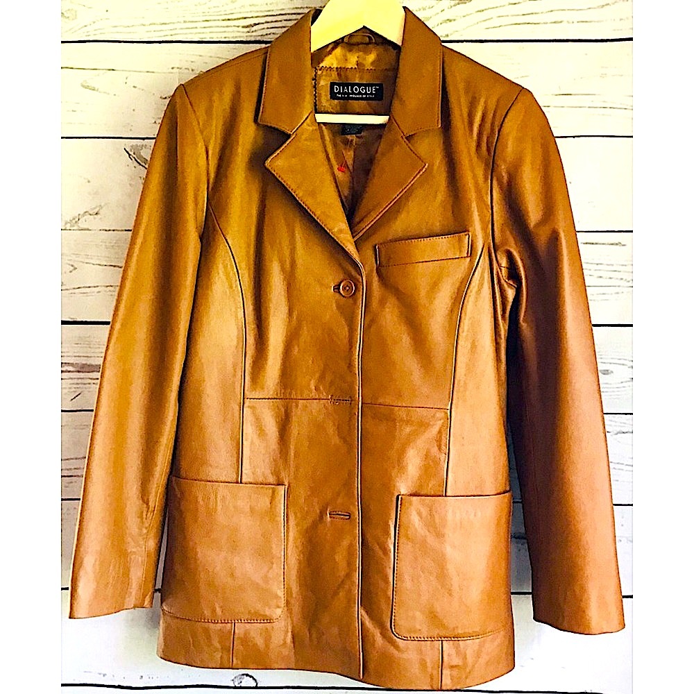 Genuine 100% Leather Ladies Dialogue Jacket